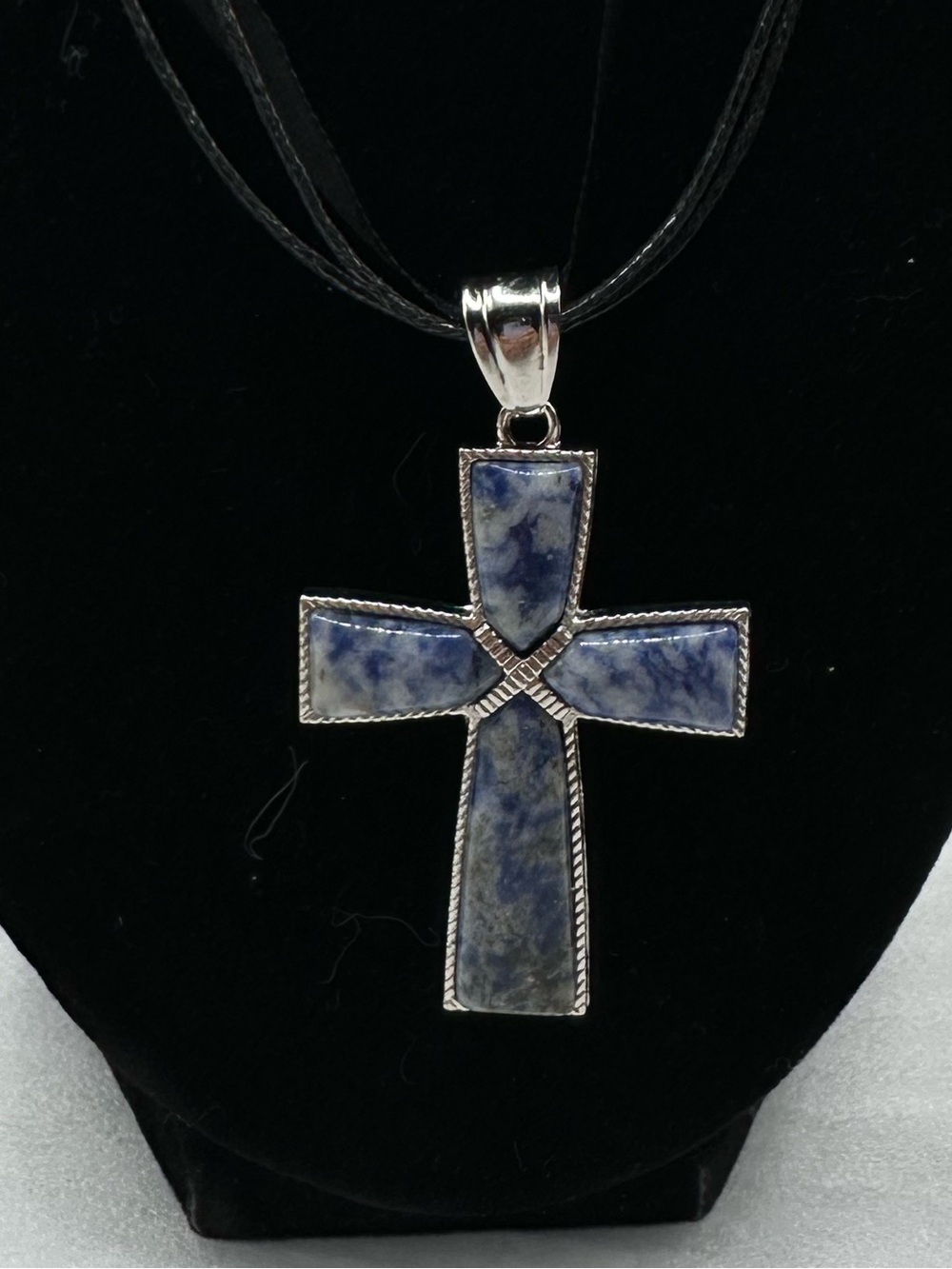 Sodalite Cross pendant